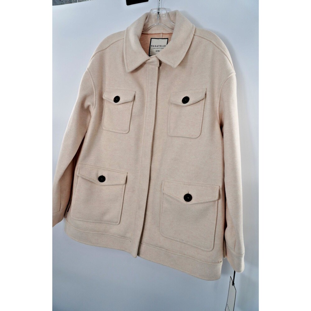 Bagatelle Collection New York Women's Size L Ivory Quiet Luxury Jacket NWT